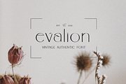 Evalion - Vintage Font, a Sans Serif Font by ivan_artnivora (Thumbnail 1 of 4)