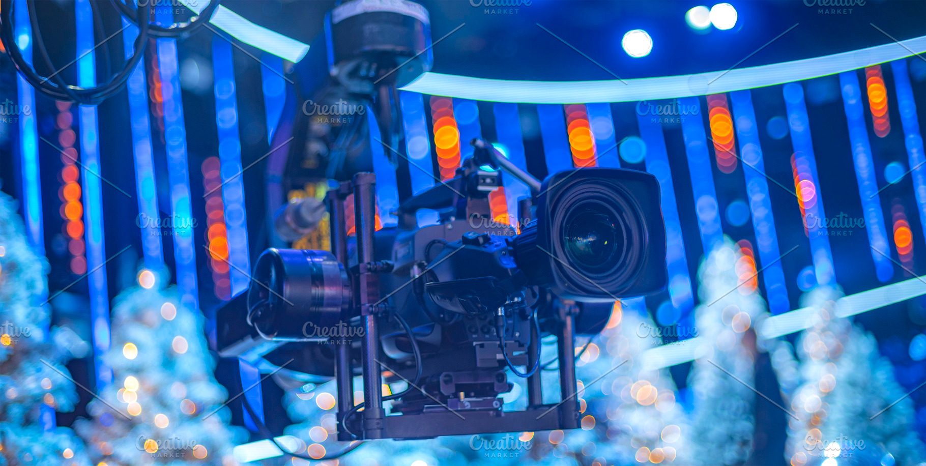 camera on the set of a Christmas TV show, a Photo by Pictures for you!!!!!!!!!