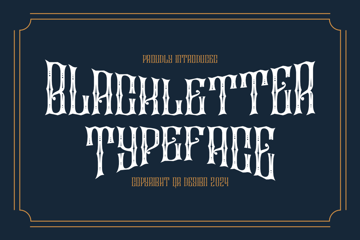 Actions American - Vintage Font, a Blackletter Font by QR Design Studio (Photo 3 of 8)