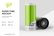 Opened Matte Paper Tube Mockup, a Packaging Mockup by Green Art (Thumbnail 2 of 6)