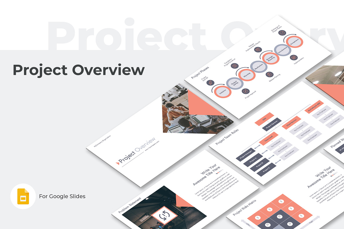 Project Overview Google Slides, a Presentation Template by JetzTemplates (Photo 1 of 4)