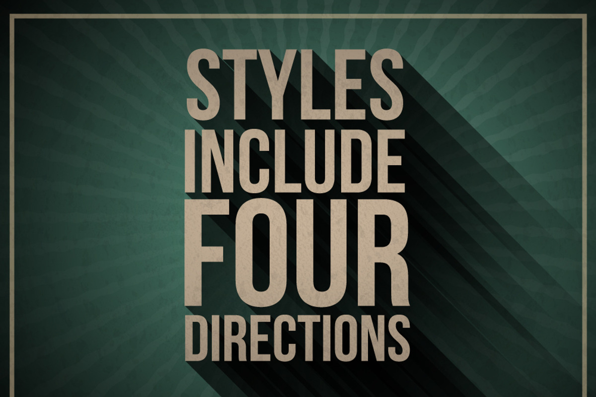 Gradual Long Shadow AI style, a Layer Style Add-On by leezarius (Photo 3 of 7)