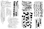 Text Collage Photoshop Brushes, a Brush Add-On by Heather Green Designs (Thumbnail 5 of 12)