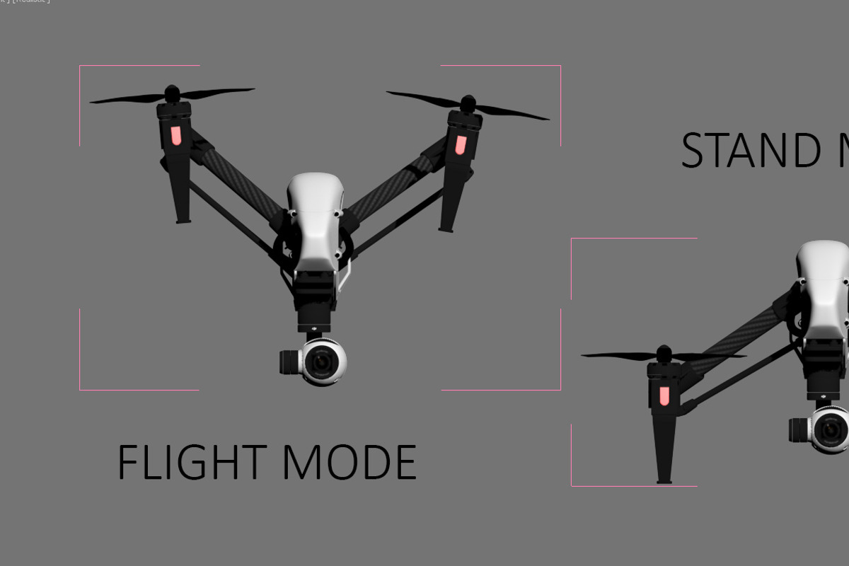 DJI Inspire 1 quadcopter, an Object 3D Model by arapps3d (Photo 10 of 17)