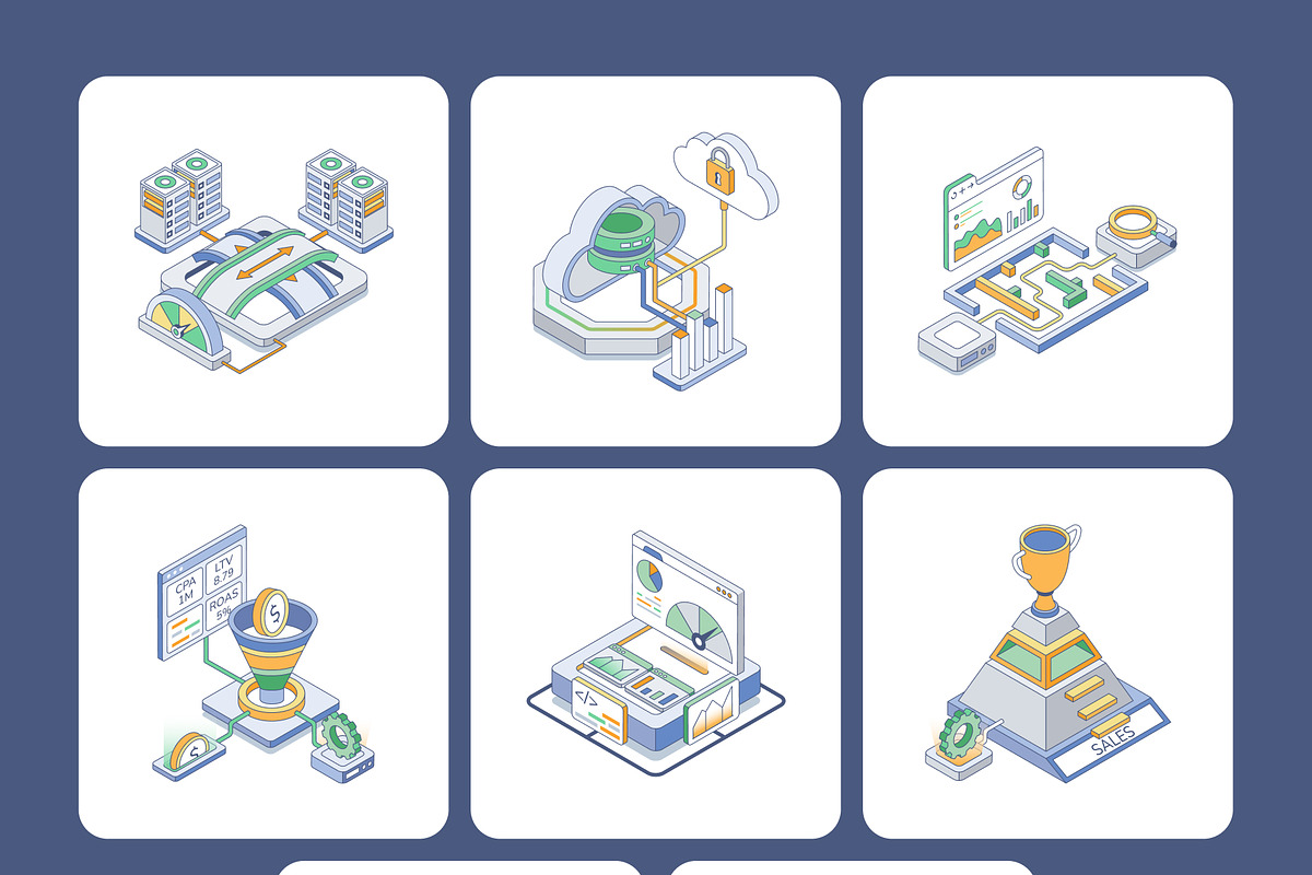 Bundle Web Development Illustrations, a Technology Illustration by Creative Stall (Photo 11 of 12)