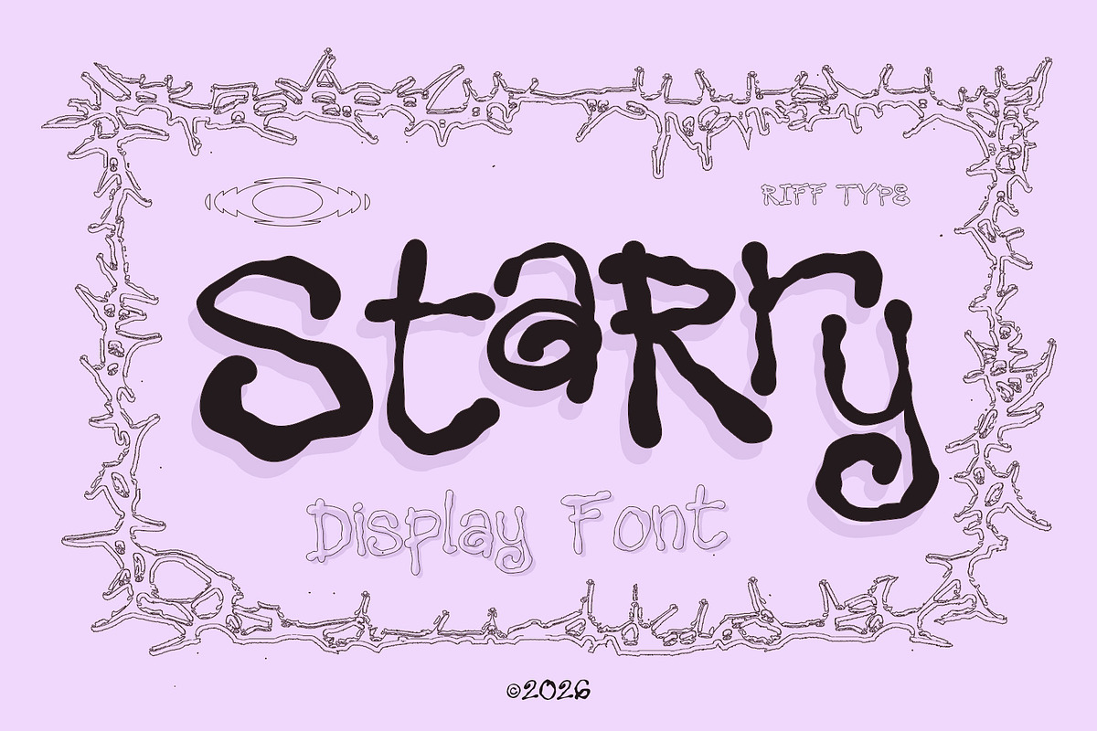 Starry - Dream Pop Display Ink, a Handwritten Font by riff.type (Photo 1 of 10)