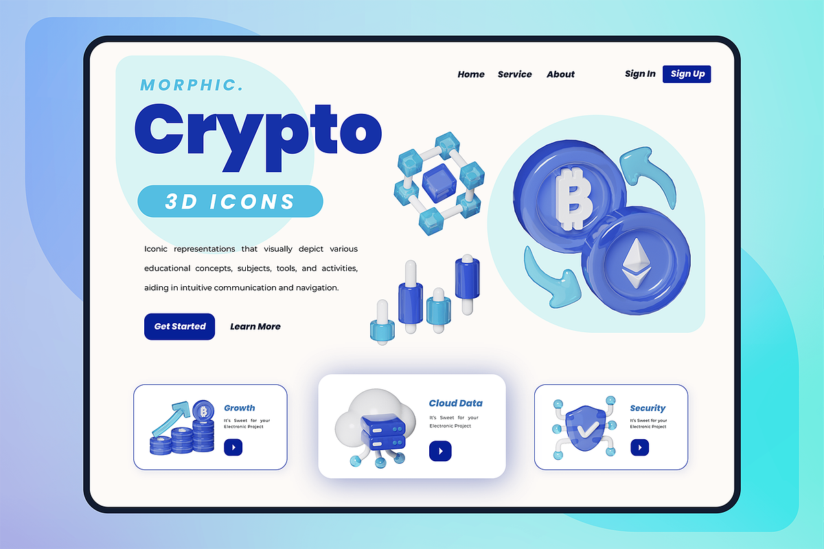 Morphic Crypto, an Object 3D Model by kerismaker