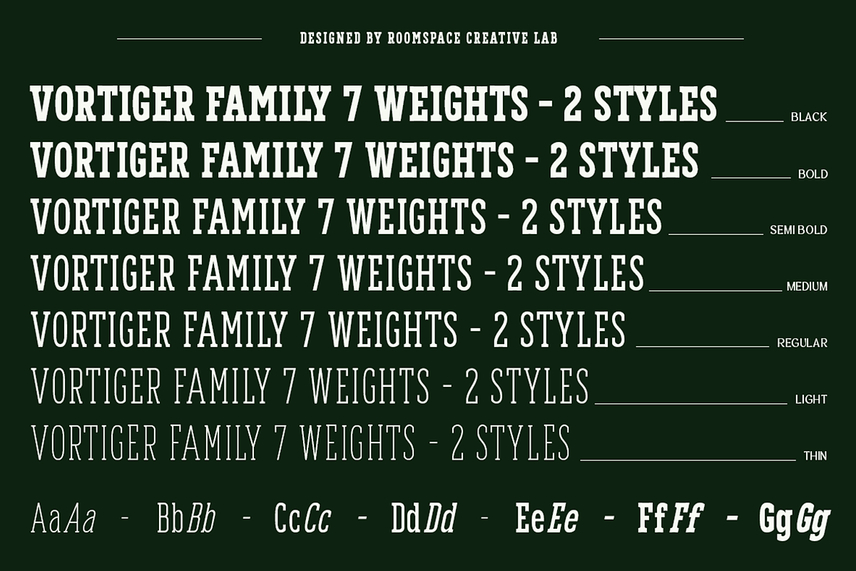 Vortiger – Modern Western Serif, a Serif Font by roomspace creative lab (Photo 9 of 10)