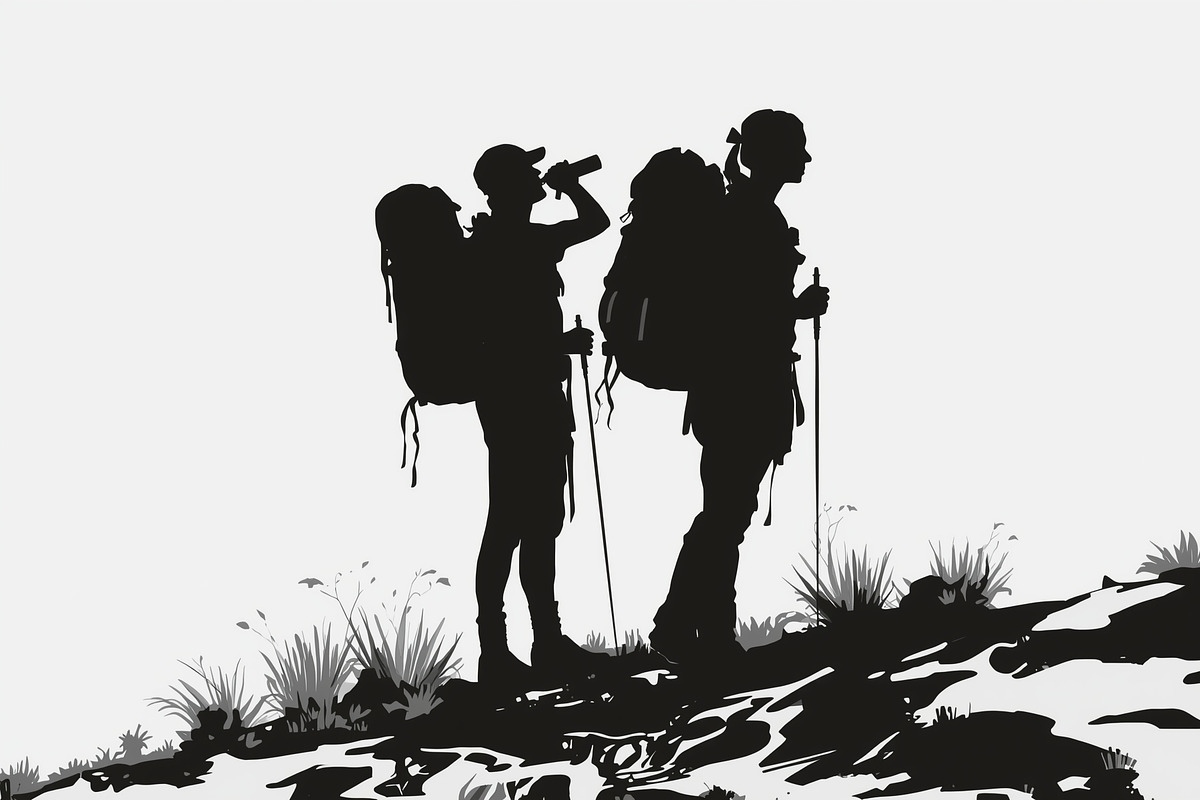 Hiker and Mountain Bundle, an Illustration by Creativeshirt (Photo 9 of 21)