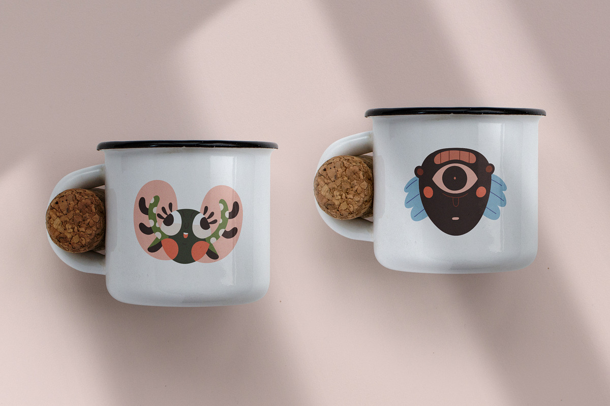 Funny abstract character avatars set, an Animal Illustration by Good Studio (Photo 5 of 5)