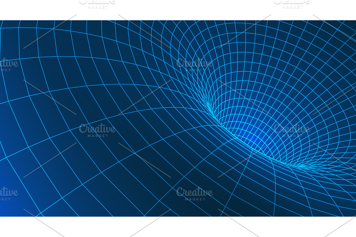 High-tech nanotechnology tunnel with, an Illustration by Liudmyla Matviiets
