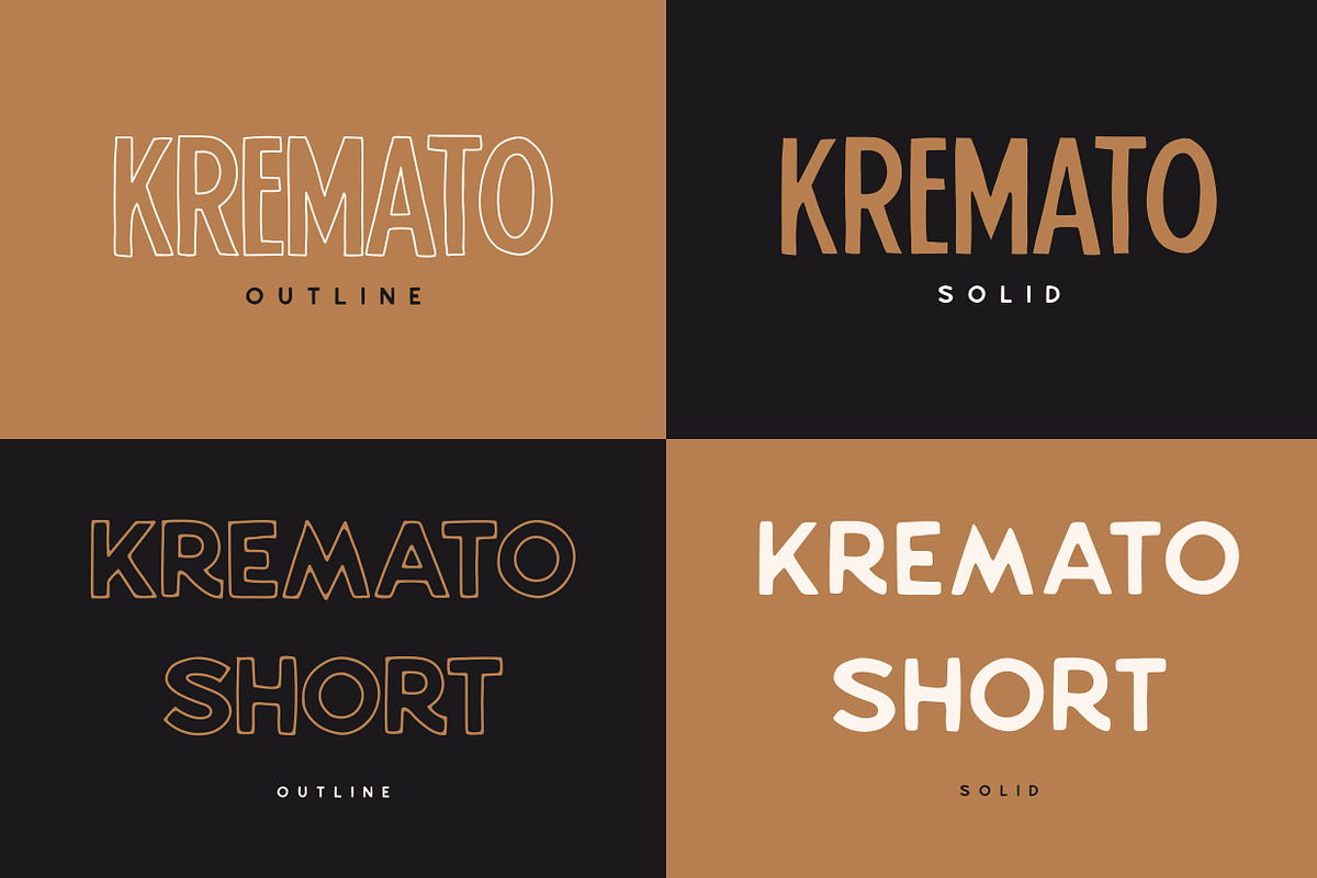 Kremato - Natural Hand Drawn Fonts, a Sans Serif Font by Konstantine Studio (Photo 2 of 11)