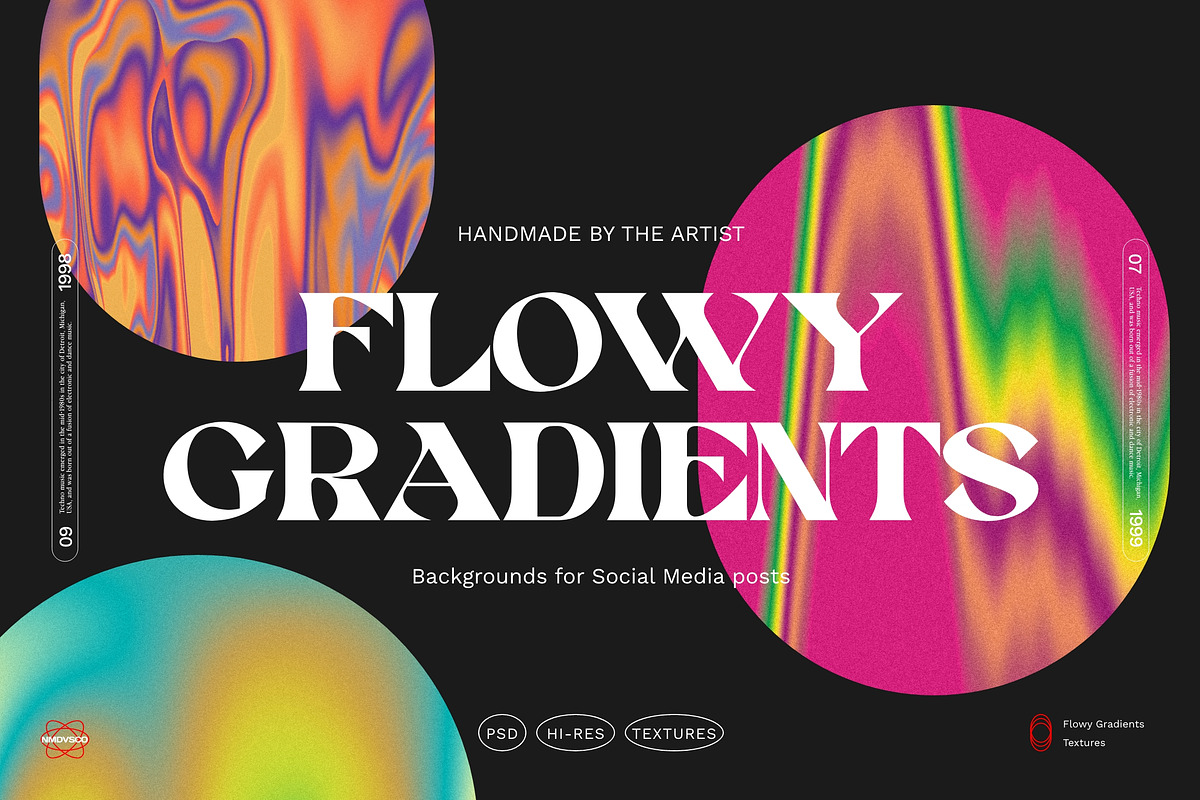Flowy Gradients Social Media BGs, a Social Media Template by Nomad Visuals (Photo 1 of 9)