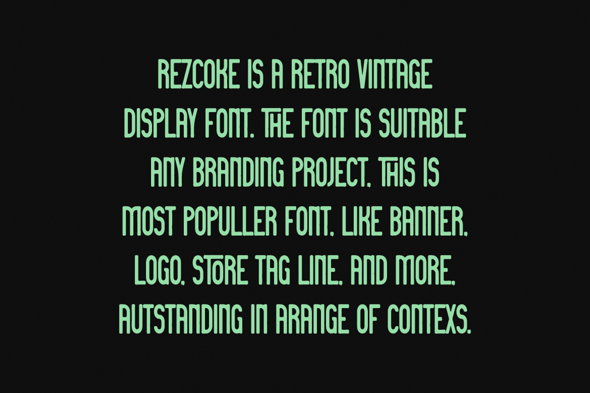 Hekotha - Tall & Condensed Font, a Sans Serif Font by QR Design Studio (Photo 2 of 6)