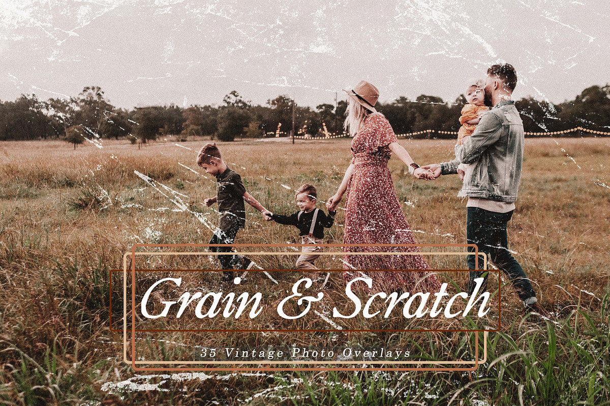 35 Vintage Grain & Scratch Overlays, a Graphic by 3Motional (Photo 1 of 9)
