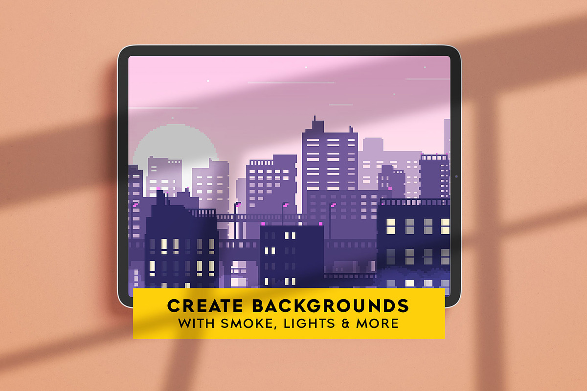 Pixel Art Brush Pack for Procreate, a Brush Add-On by Ghost Paper (Photo 4 of 6)