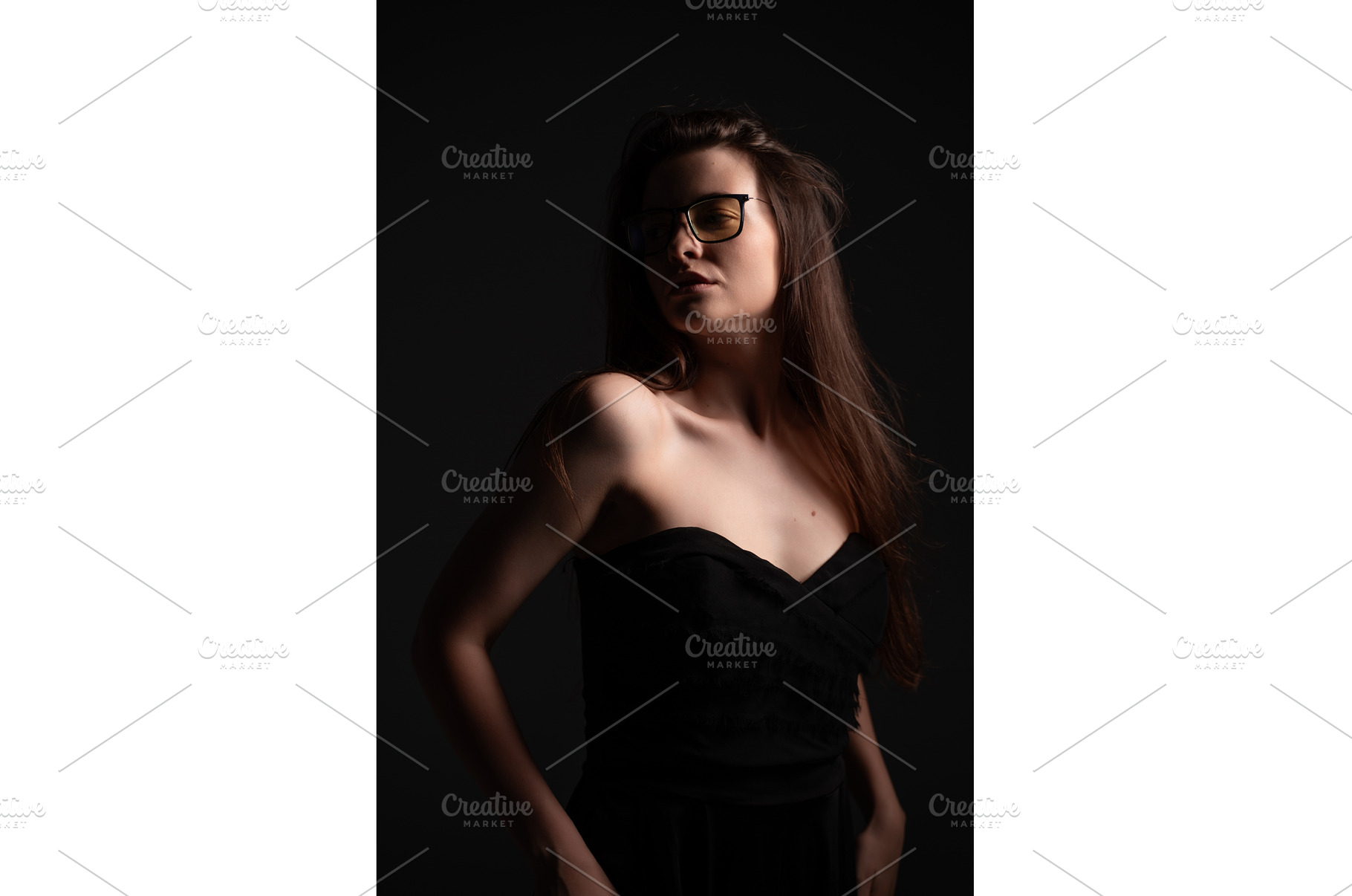Young woman with long brown hair, a Person Photo by volodymyrshtun13795