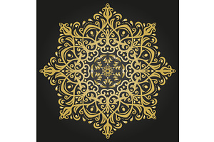 Oriental Abstract Vector Pattern, a Decorative Illustration by FineArtStudio