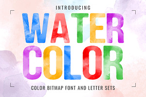 Watercolor Font family