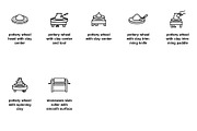 Handmade pottery and ceramic toolkit, an Outline Icon by Nurlan's shop (Thumbnail 3 of 3)