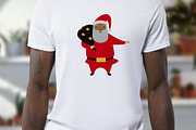 Black Santa Claus Clipart Bundle, a Decorative Illustration by AvaAva (Thumbnail 2 of 8)
