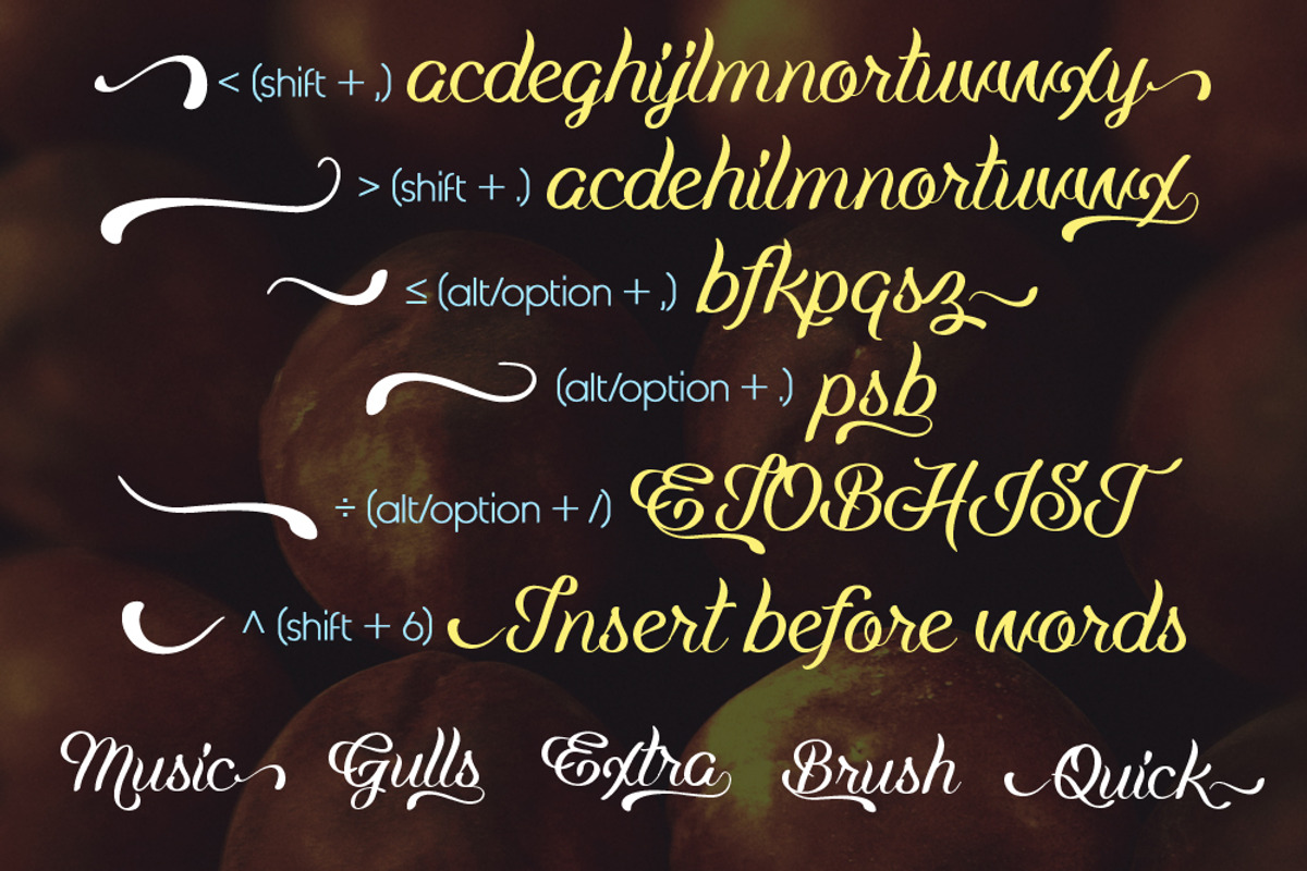 Just Peachy Script Typeface preview 8