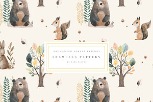 Watercolor Woodland Animals Nursery