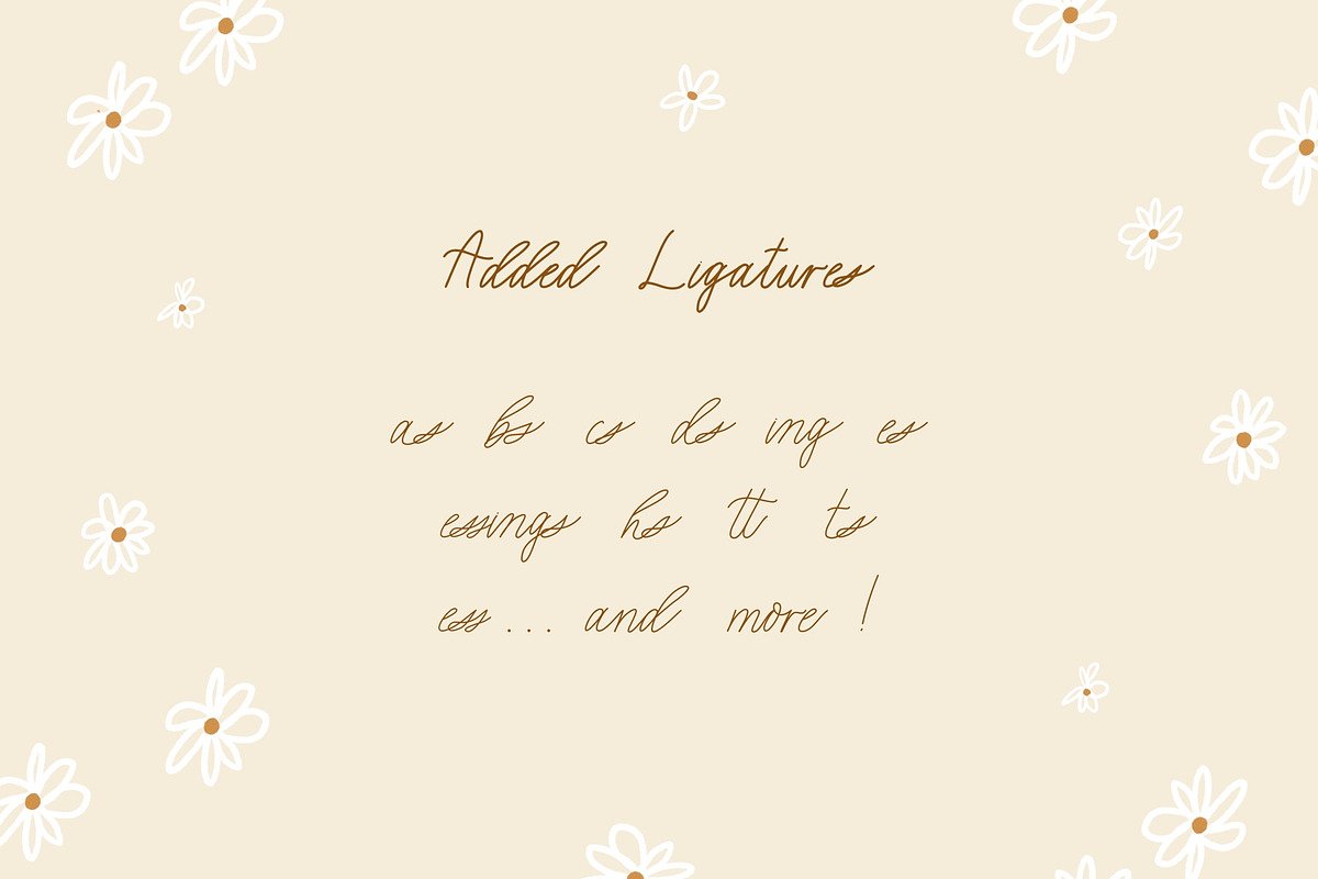Sunflower - Handwritten Script Font, a Script Font by BohoCalligraphy (Photo 6 of 8)