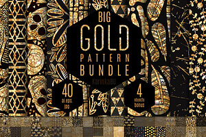 Big Gold Foil pattern bundle