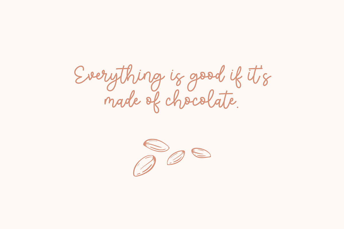 Chocolate, a Handwritten Font by Sofia Skoog (Photo 7 of 10)
