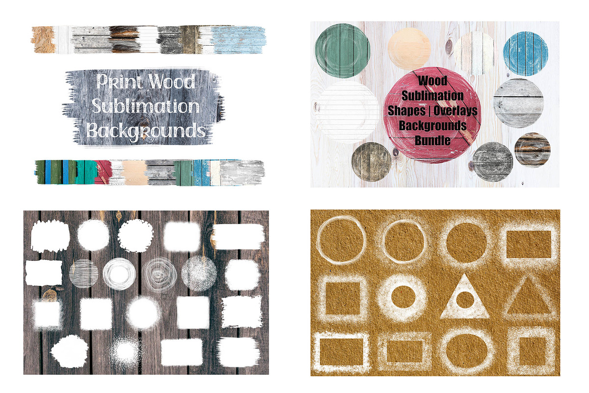 Bleach Effect Sublimation Overlays, a Shape Add-On by VetalStock (Photo 1 of 4)