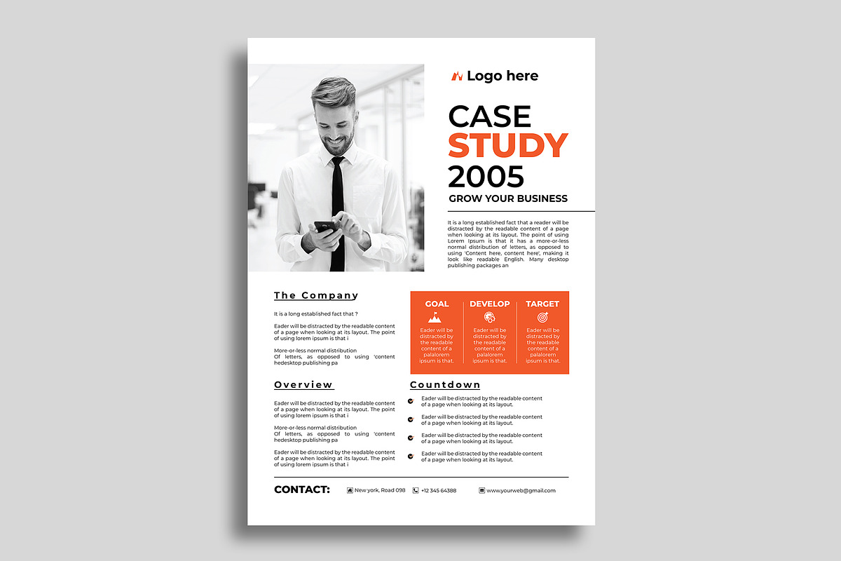 Case Study Template, a Stationery Template by Sharifull11 (Photo 2 of 4)