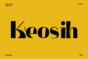 Keosih - Sans Serif Aesthetic Bold, a Sans Serif Font by Boril Std (Thumbnail 1 of 10)