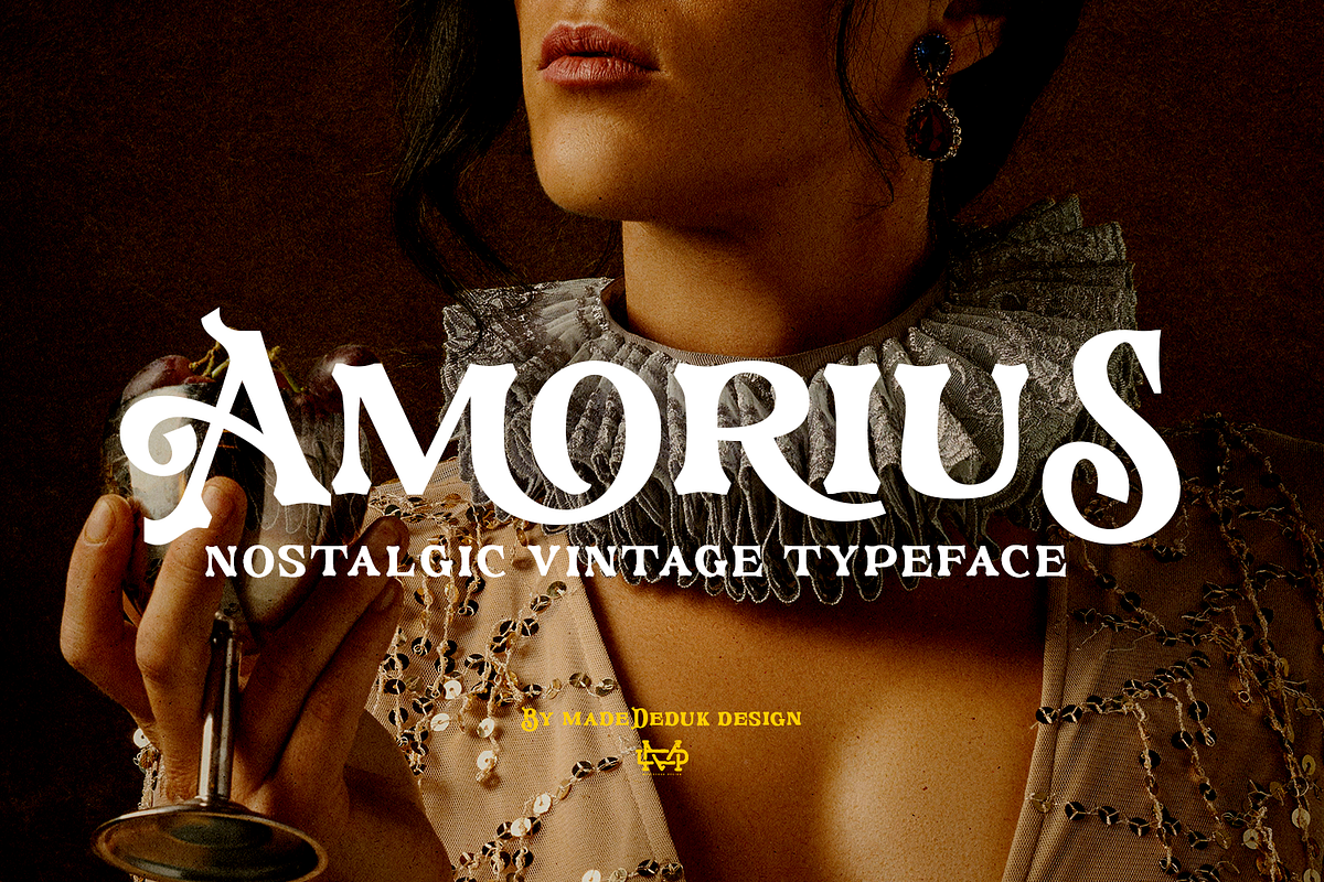 Amorius Vintage Font, a Serif Font by madeDeduk (Photo 1 of 8)