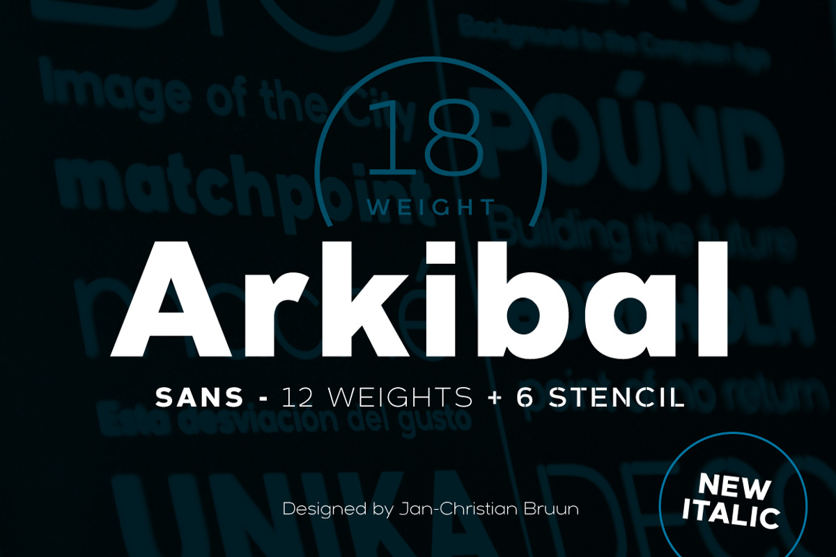 Arkibal Sans, a Sans Serif Font by Jan-Christian Bruun (Photo 1 of 20)