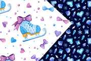 Frozen Tale Clipart & Patterns, an Illustration by Valin Malin (Thumbnail 9 of 11)