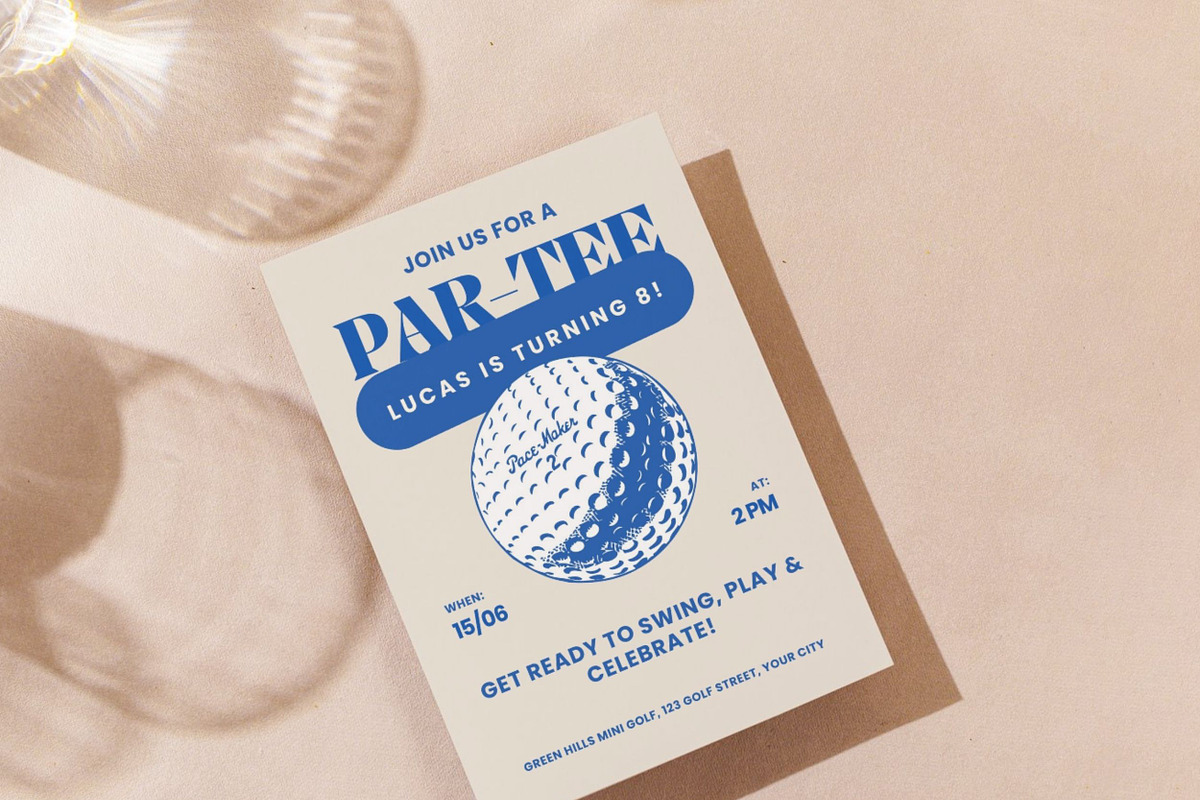 Golf Par-Tee Invitation Canva, an Invitation Template by BiancaXavier (Photo 3 of 3)
