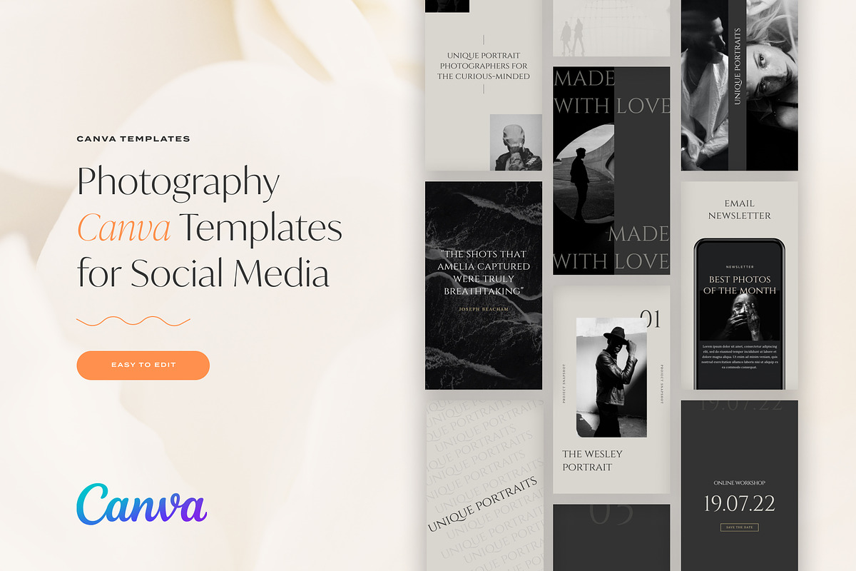 Canva Templates For Photographers, a Social Media Template by Squarebase Templates (Photo 1 of 5)