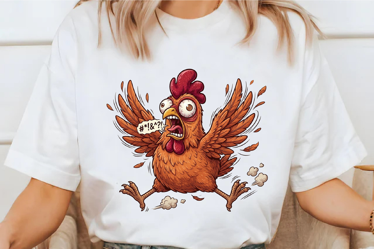 Funny Chicken Clipart, an Illustration by designcity5 (Photo 2 of 4)