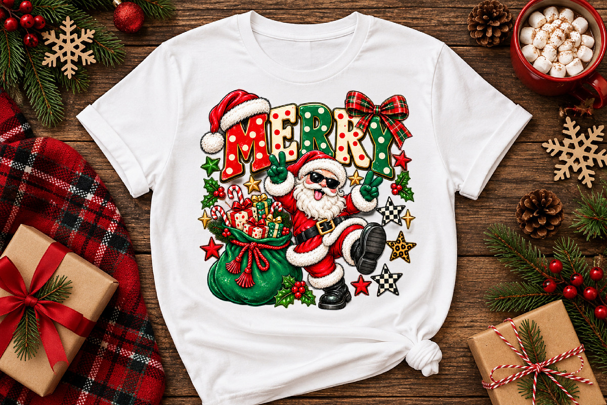 Merry Christmas Santa PNG, a Seasonal Illustration by Watercolor design (Photo 2 of 3)