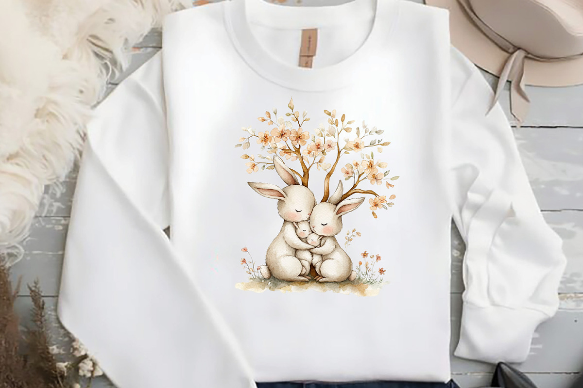 Boho Bunny Clipart, an Illustration by DreamCafeArt (Photo 6 of 8)