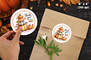 Fall Autumn Thank You Sticker Bundle, an Illustration by Actual Pixel (Thumbnail 5 of 22)