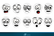 Cartoon Faces Comics AD Vectors, a Person Illustration by Affinity Templates (Thumbnail 1 of 3)