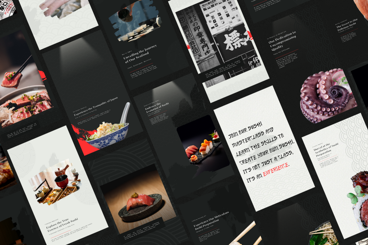 Sushi Restaurant  |  Canva, a Social Media Template by The Social Stuff (Photo 2 of 9)