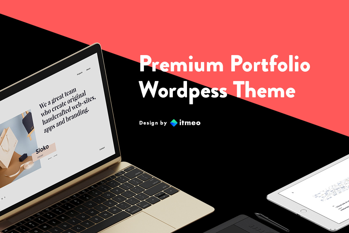 Brut Portfolio Theme, a WordPress Template by itmeo (Photo 2 of 8)