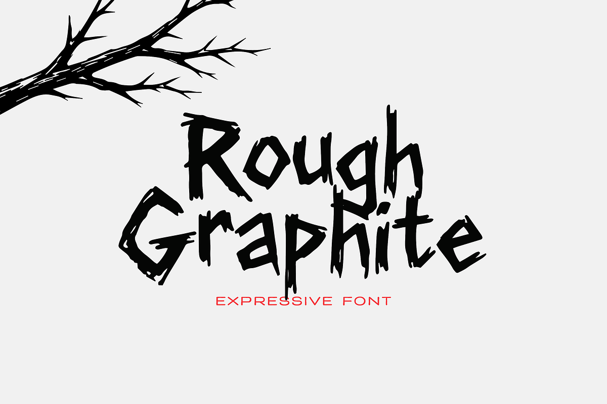 Rough Graphite Expressive Font, a Handwritten Font by gafaroff studio (Photo 1 of 4)