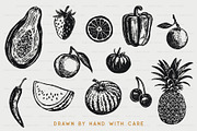 Fruit and Vegetable Illustrations, a Food Illustration by BirDIY Design (Thumbnail 3 of 10)