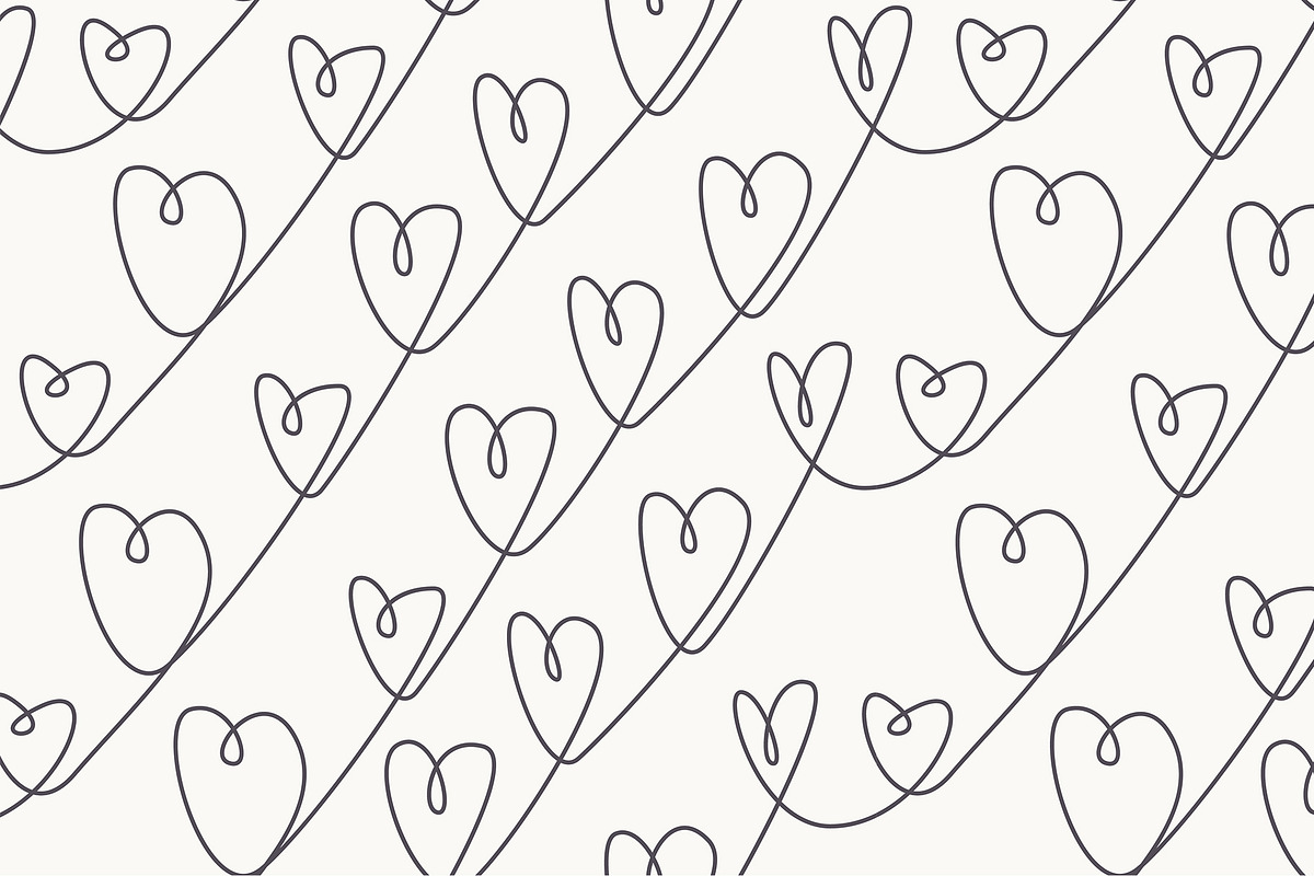 Hearts Seamless Patterns Set, a Pattern Graphic by Curly_Pat (Photo 7 of 9)