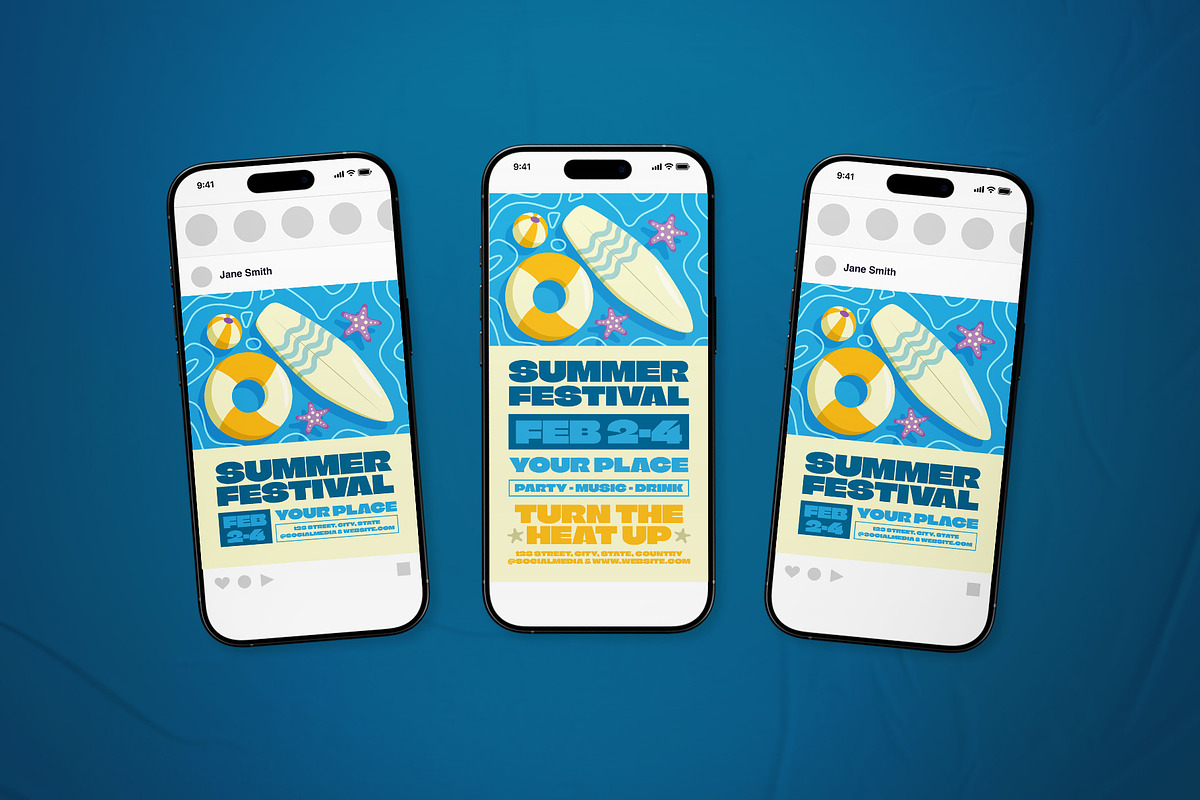 Summer Festival Event Flyer Set, a Flyer Template by The Good Store (Photo 2 of 2)