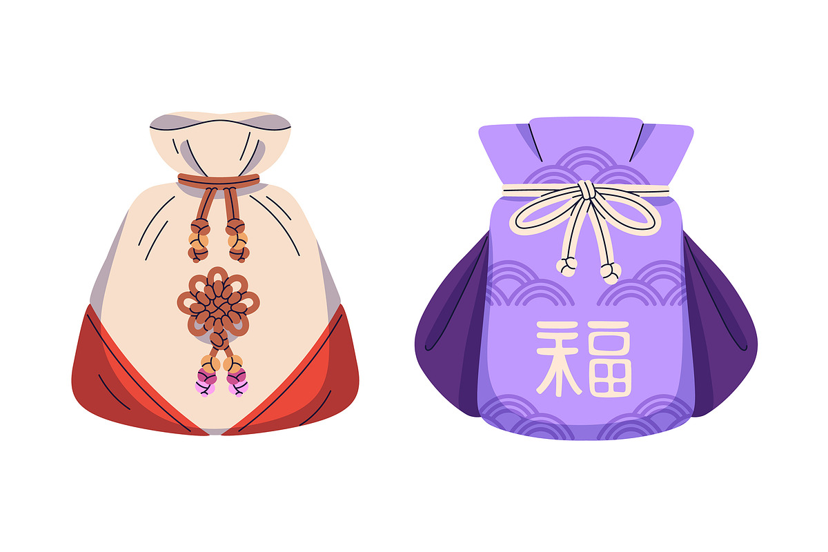 Lucky bags for Chinese holiday set, an Object Illustration by Good Studio (Photo 5 of 6)